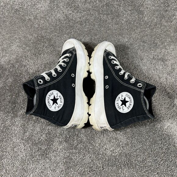 Converse CTAS Lugged Hi Top 565901C Black White Athletic Shoes Womens Size 6.5 - Picture 7 of 12